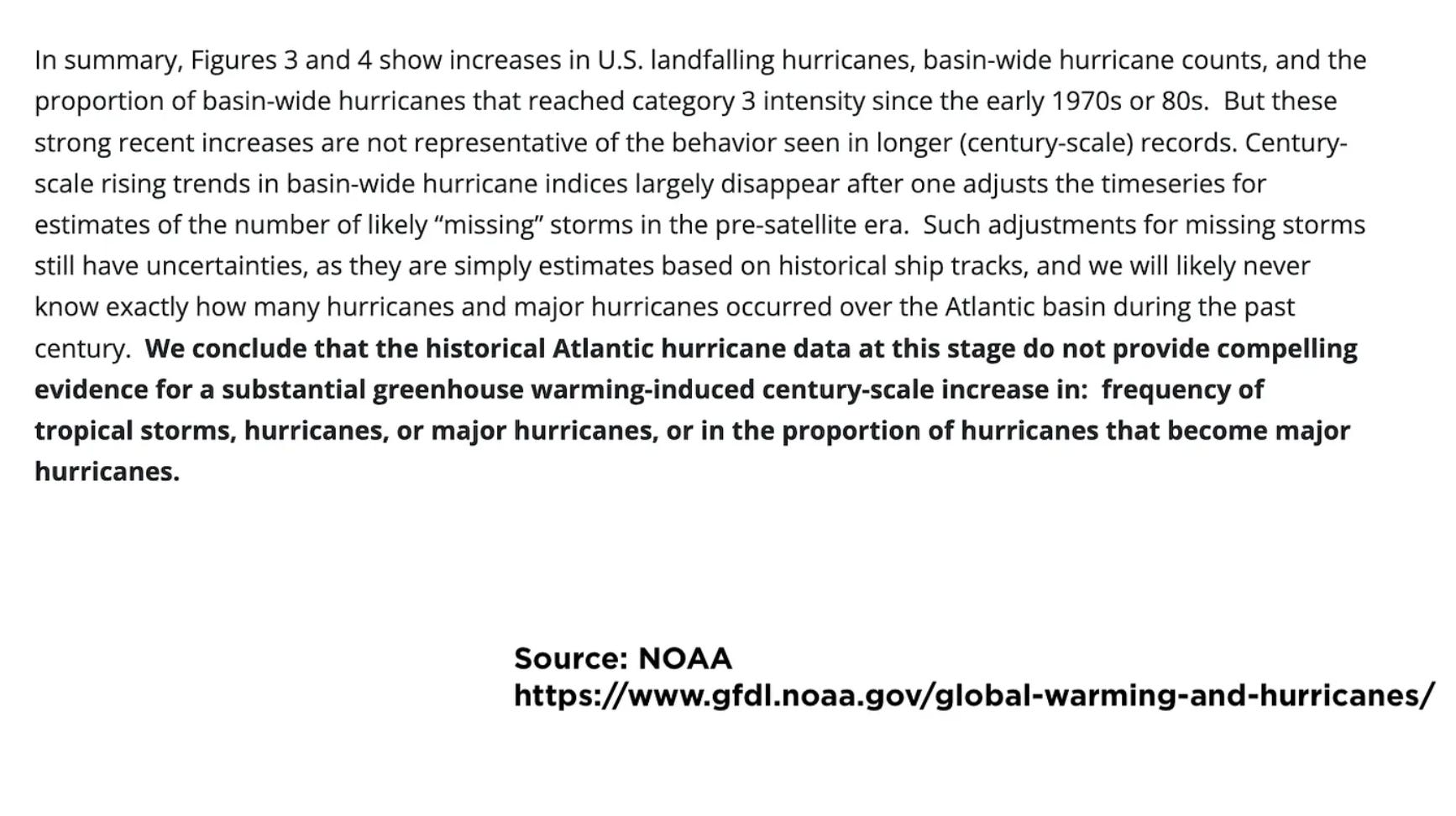 Atlantic Hurricane Evidence