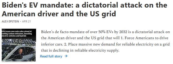 Biden's EV Mandate - a dictatorial attack