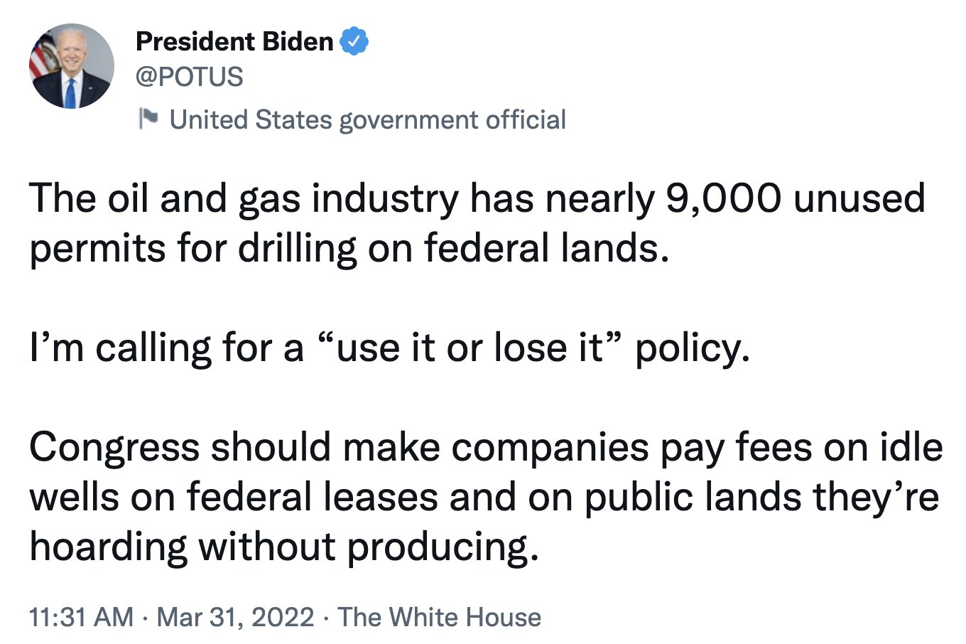 Biden 9,000 leases denial