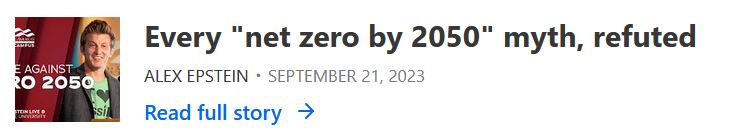 Every "net zero by 2050" myth, refuted