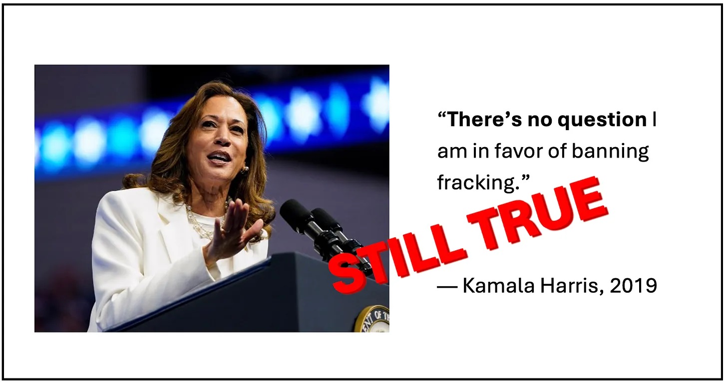 Kamala Ban Fracking Still True