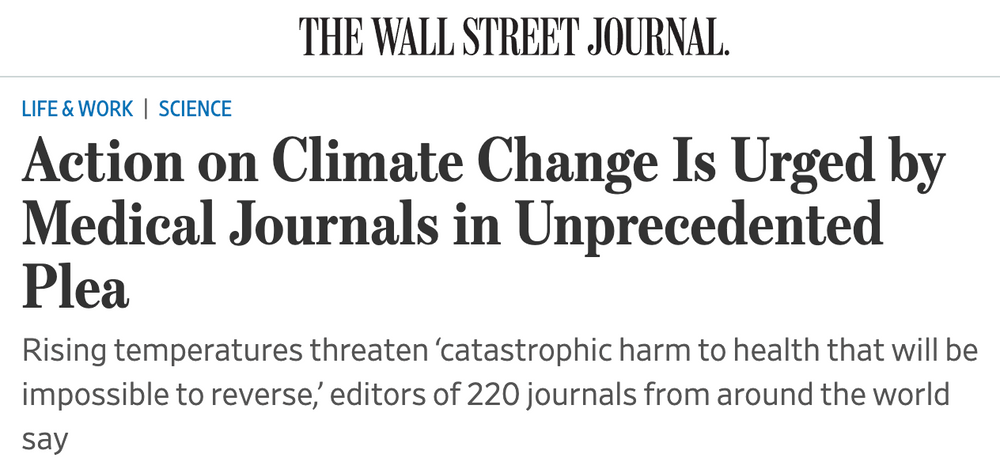 featured image thumbnail for post Medical journals against fossil fuels